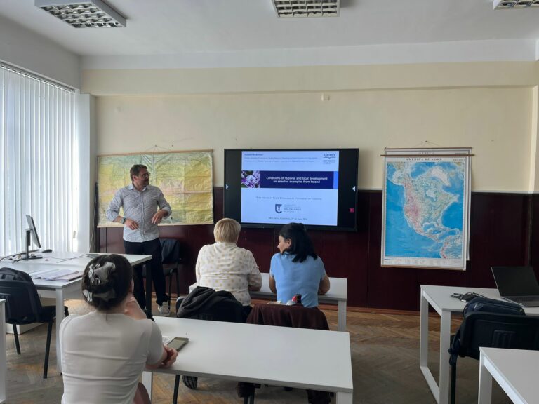 Realizacja wykładów w&nbsp;ramach programu Erasmus+ na&nbsp;Państwowym Uniwersytecie Pedagogicznym w&nbsp;Kiszyniowie